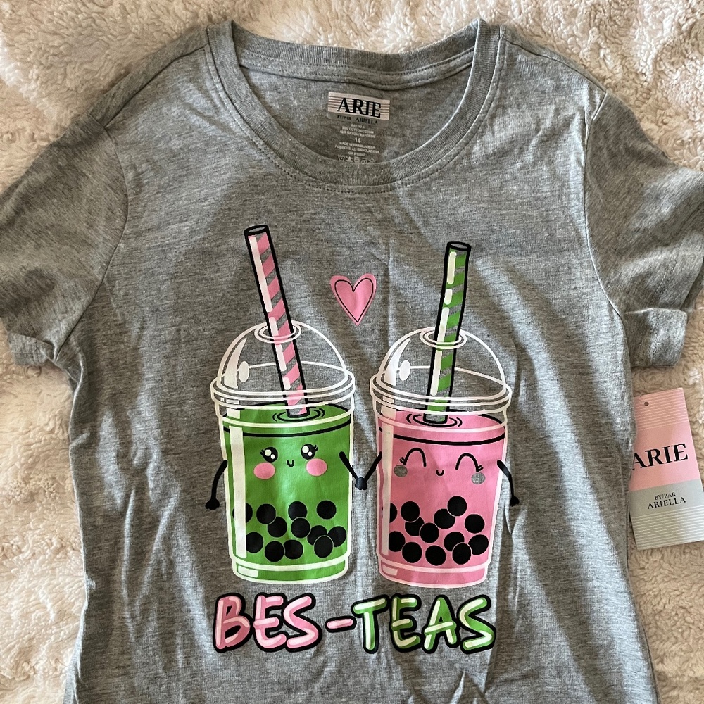 Bubble tea bestie graphic tee